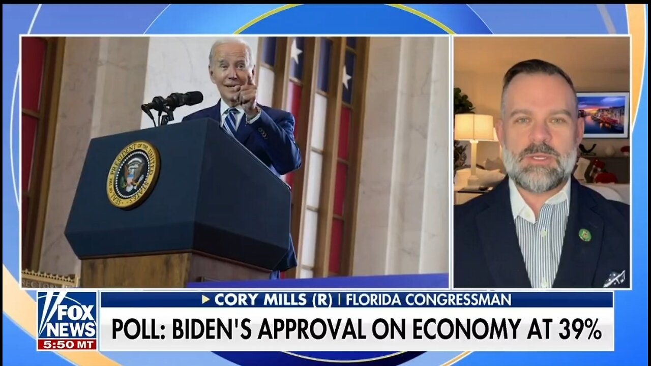 Rep Cory Mills: Americans Had More Money Under Trump Than Biden