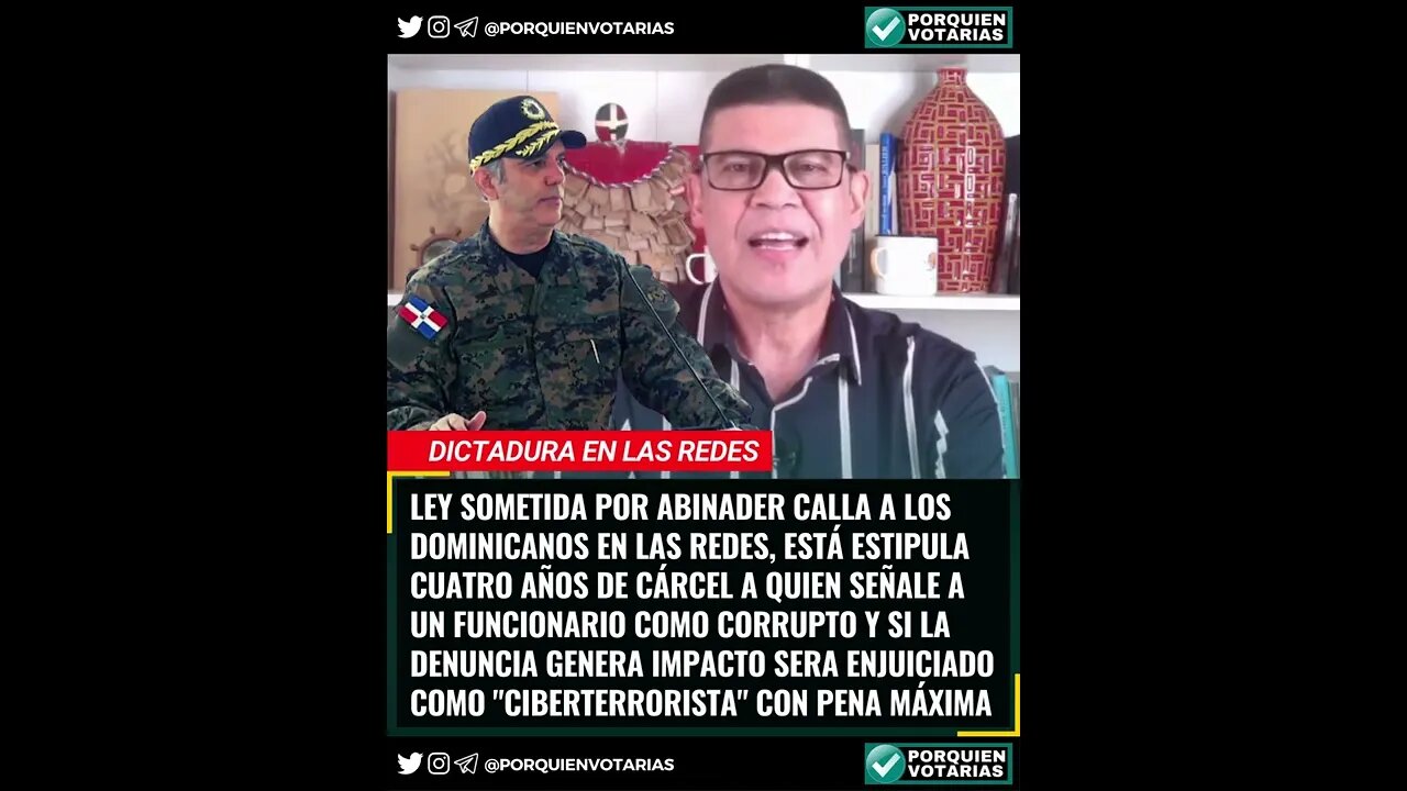 LEY SOMETIDA POR LUIS ABINADER ANTE EL CONGRESO CALLA A LOS DOMINICANOS EN LAS REDES