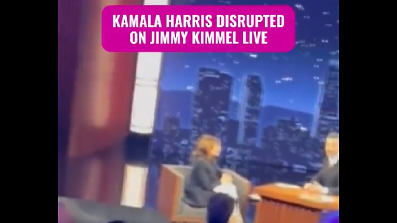 Vice President Kamala Harris was heckled on Jimmy Kimmel.