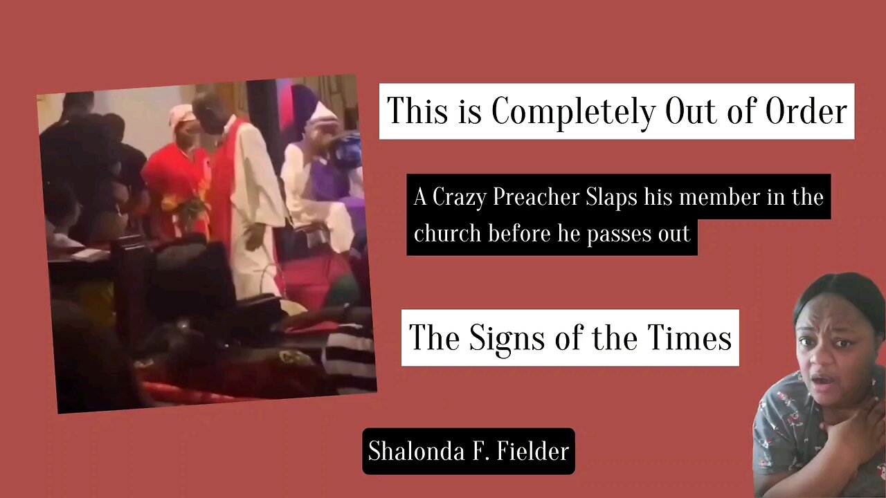 A Crazy Preacher Slaps his member in the church before he passes out