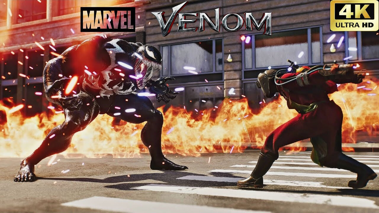 Venom gameplay video with HD graphics 4K 60FPS