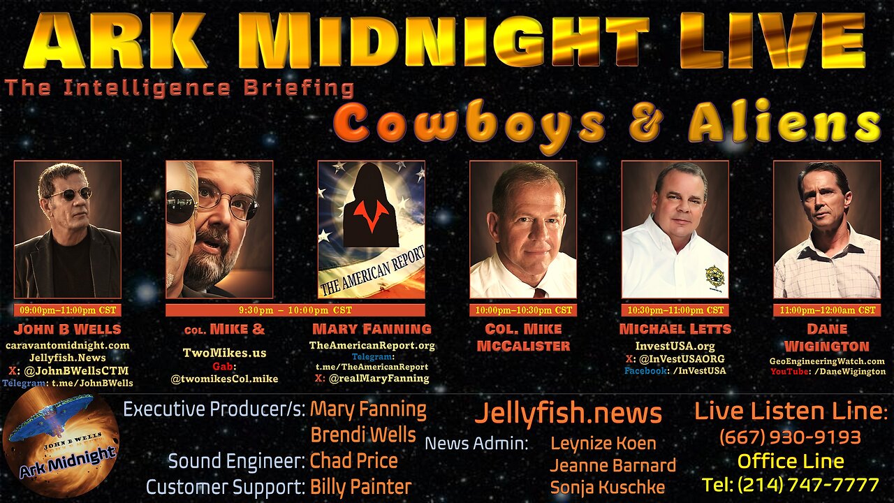 The Intelligence Briefing /Cowboys & Aliens - John B Well LIVE