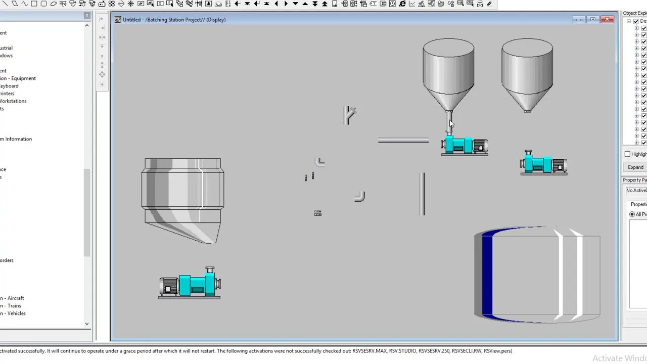 Designing Tanks & Valves in A FactoryTalk View Studio Site Edition | Batching Station PLC | Day 7