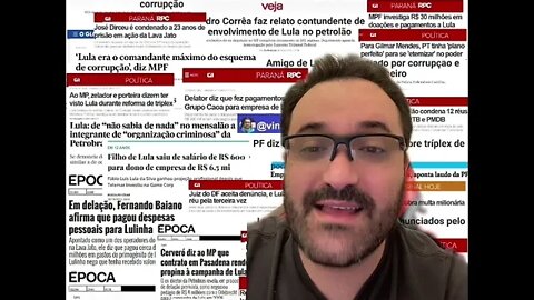 HISTÓRIA! Relembrando algumas manchetes policiais do PT e de Lula no poder