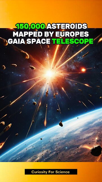 🔥 150,000 Asteroids: The Gaia Telescope's Epic Map Reveal #shorts #space #science