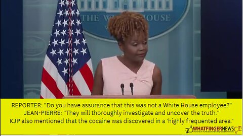 REPORTER: "Do you have assurance that this was not a White House employee?"