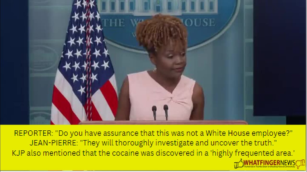 REPORTER: "Do you have assurance that this was not a White House employee?"