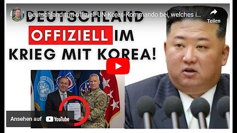 Deutschland tritt offiziell UN-Korea-Kommando bei, welches im Krieg ist!