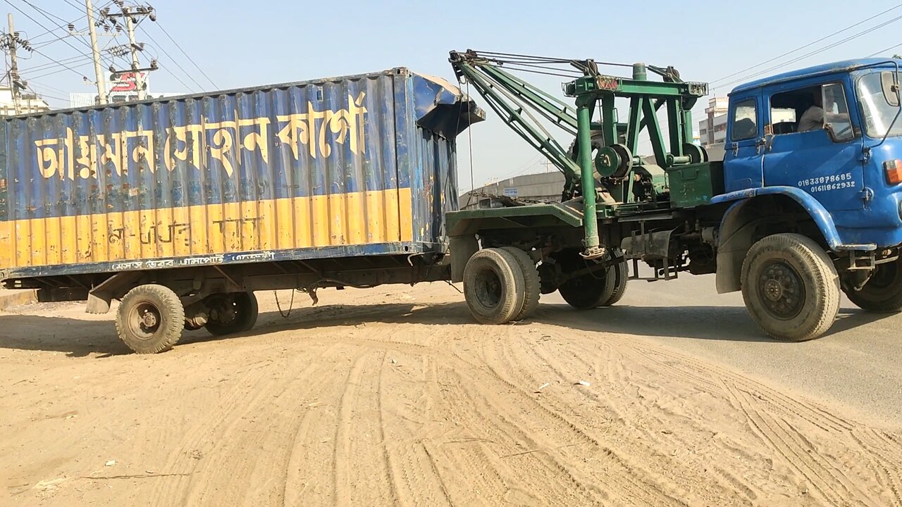 Container Garage Transfer Garage Road Very Dangerous | Without Engine