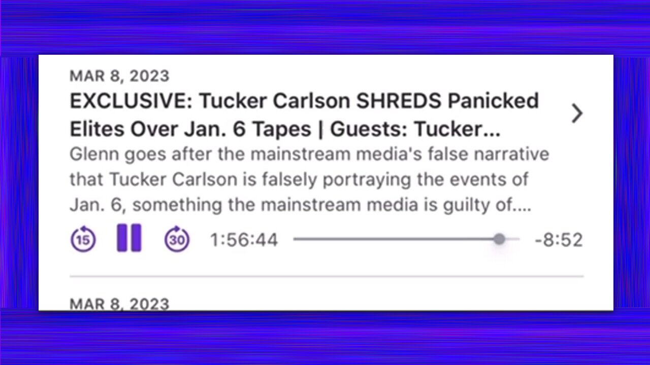 TUCKER - BREAKING INTERVIEW ON J6 “This is the Foundation of Something They’re Colluding On”