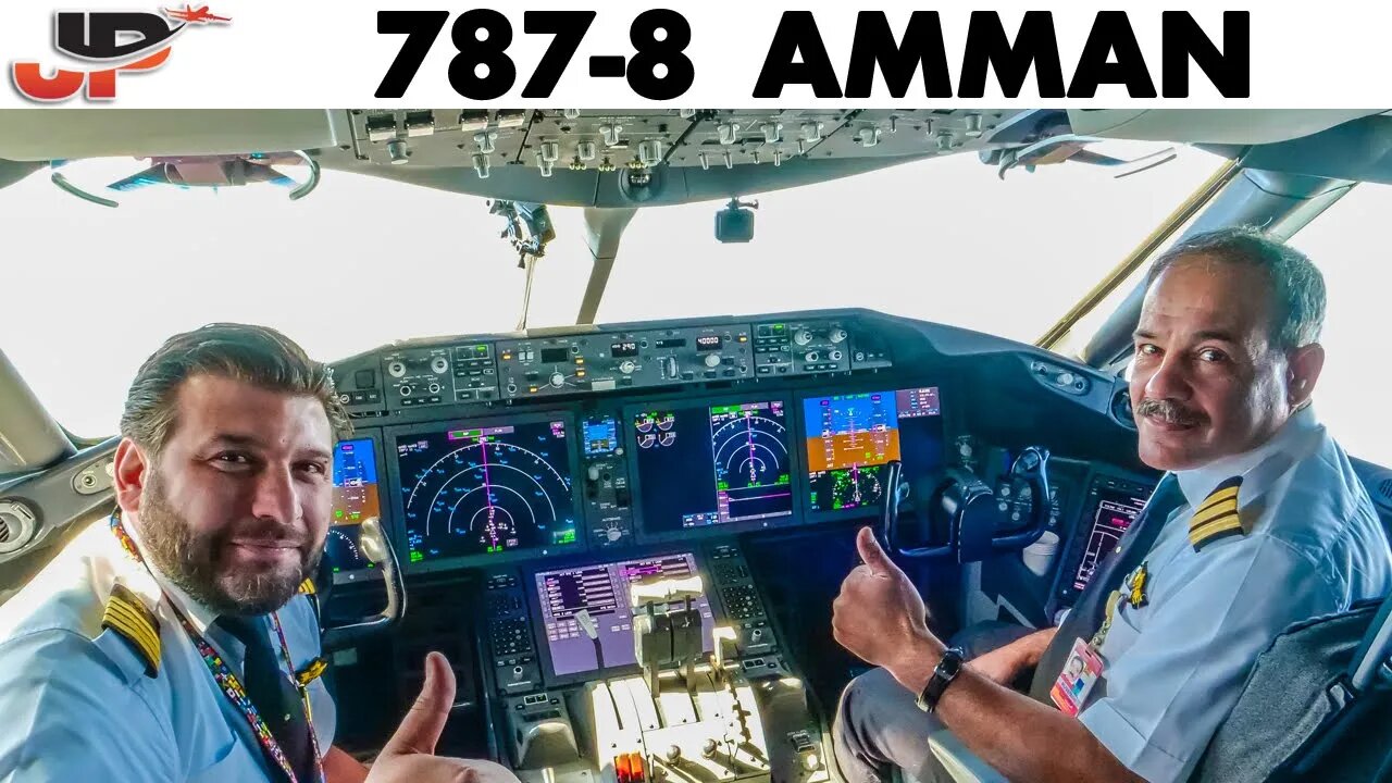 Piloting BOEING 787 out of Amman | Cockpit Views