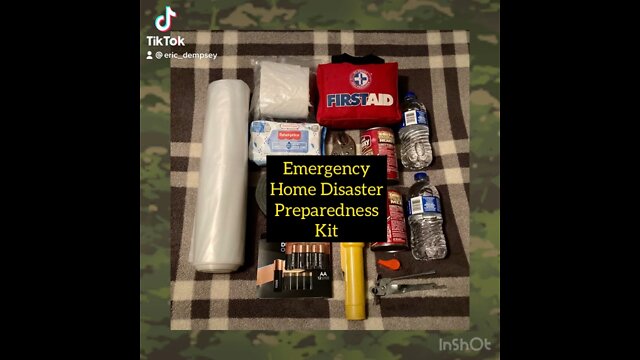 FEMA recommended emergency home disaster preparedness kit