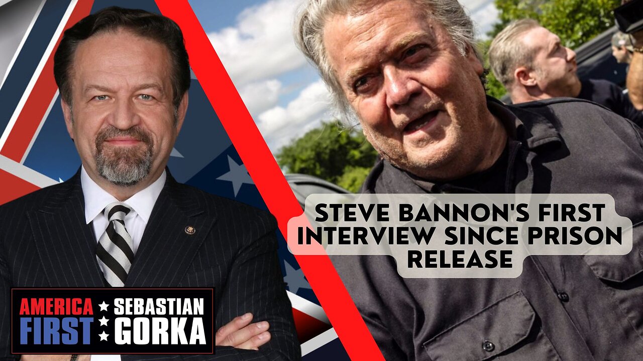 Steve Bannon's first interview since prison release. Steve Bannon with Sebastian Gorka