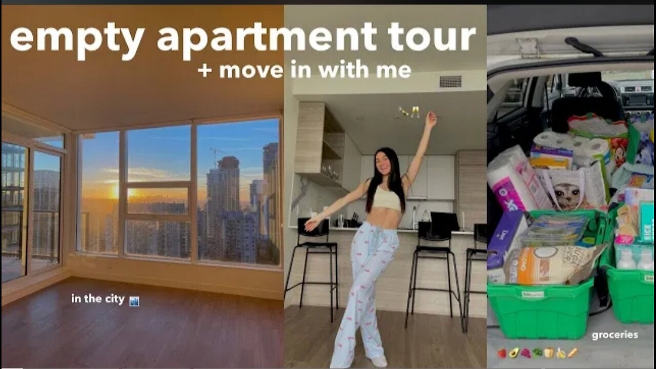 EMPTY APARTMENT TOUR + MOVE IN WITH ME