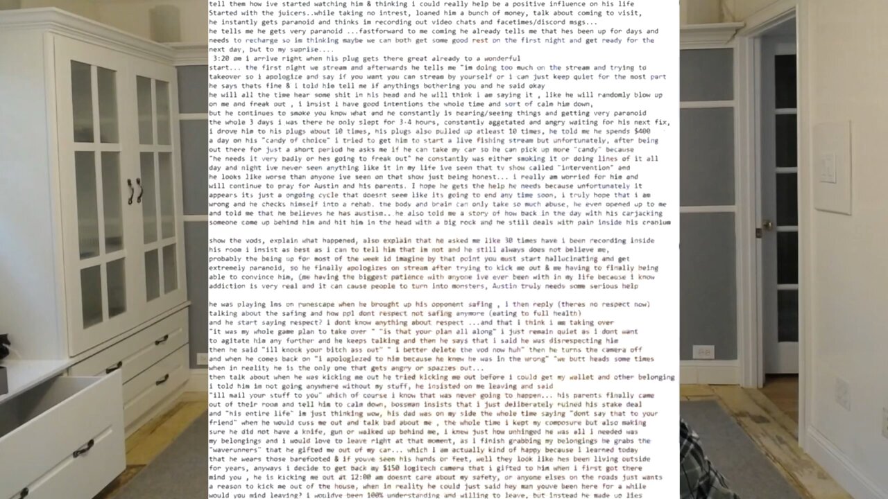 justinstakes talks about bossman-crack and what it's like to cohabitate with him