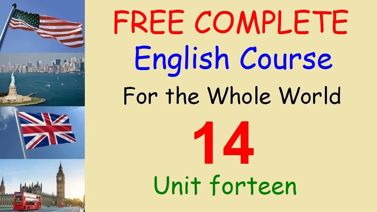 PRESENT PARTICIPLE - Lesson 14 - FREE COMPLETE ENGLISH COURSE FOR THE WHOLE WORLD