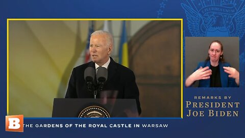 LIVE: President Biden delivering remarks in Warsaw, Poland, in support of Ukraine...