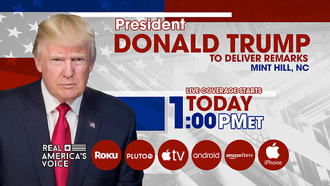 PRESIDENT TRUMP DELIVERS REMARKS IN MINT HILL NC