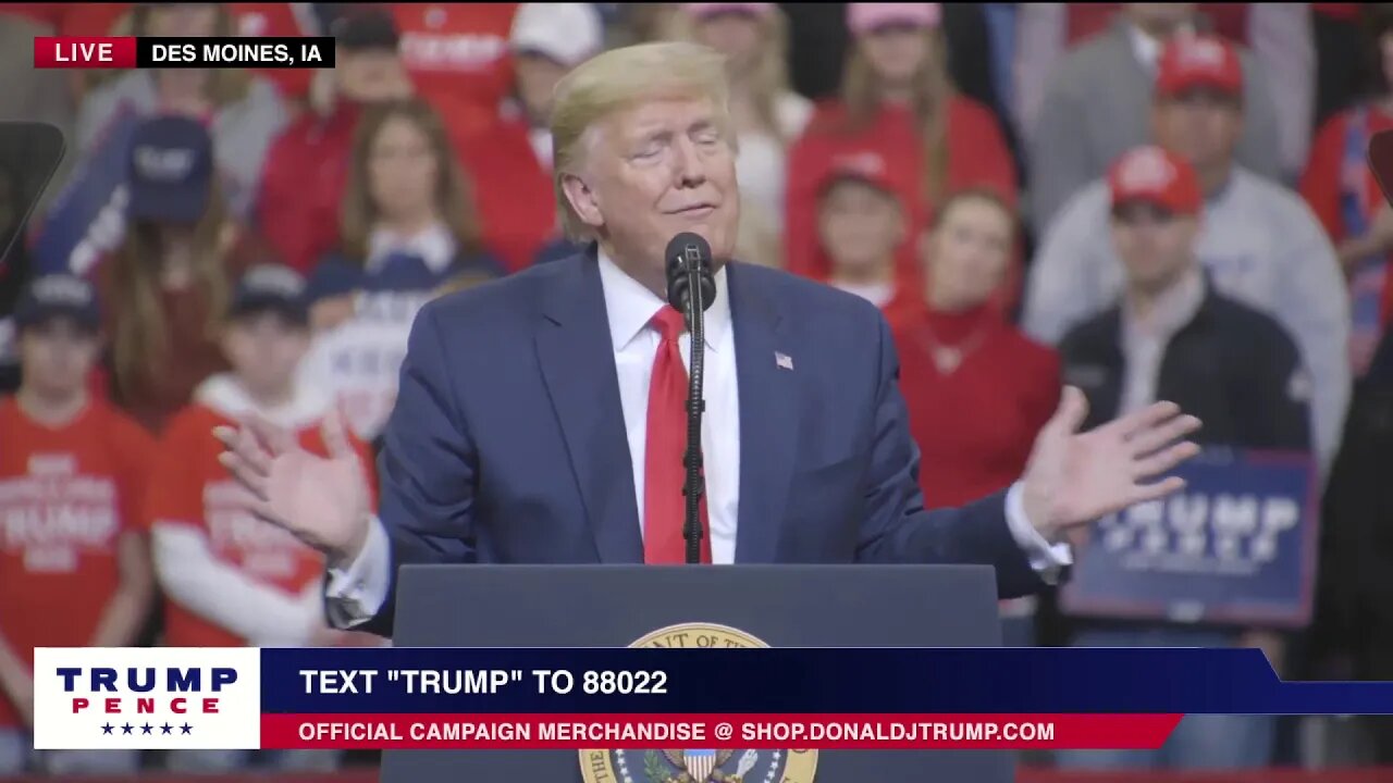 🔴 President Trump in Des Moines, IA On Jan 30, 2020