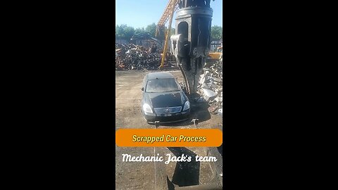 Scrapped Car Process#mechanic #mechanicjack #scrapped