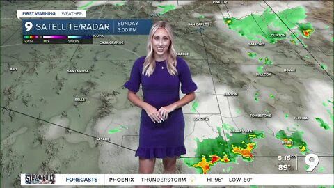 Monsoon activity continues throughout parts of Southern Arizona tonight.