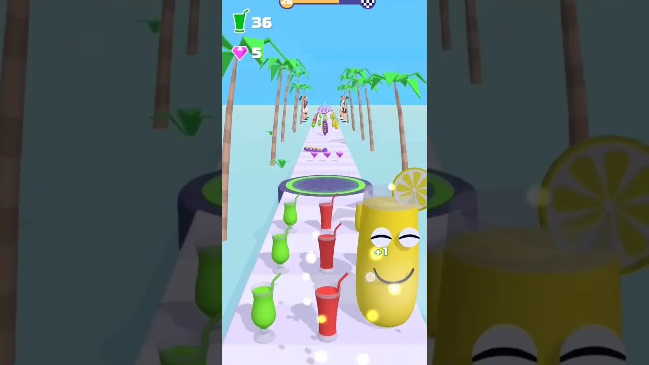 Juice run #shorts #satisfying #mobilegame @Dailyclips892 oggy and jack #games