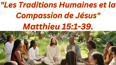 "Les Traditions Humaines et la Compassion de Jésus" Matthieu 15:1-39.#short #youtubeshorts #ytshorts