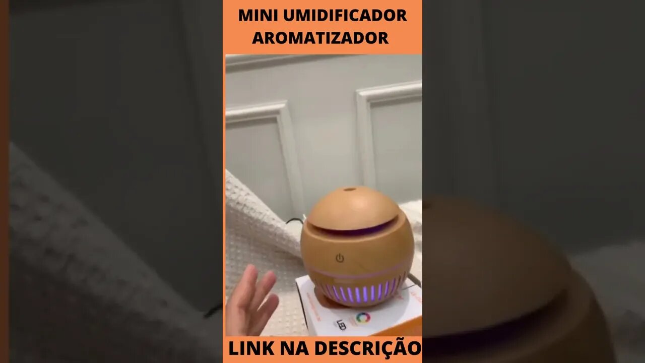 Mini Umidificador Aromatizador Ambientes Tipo Madeira