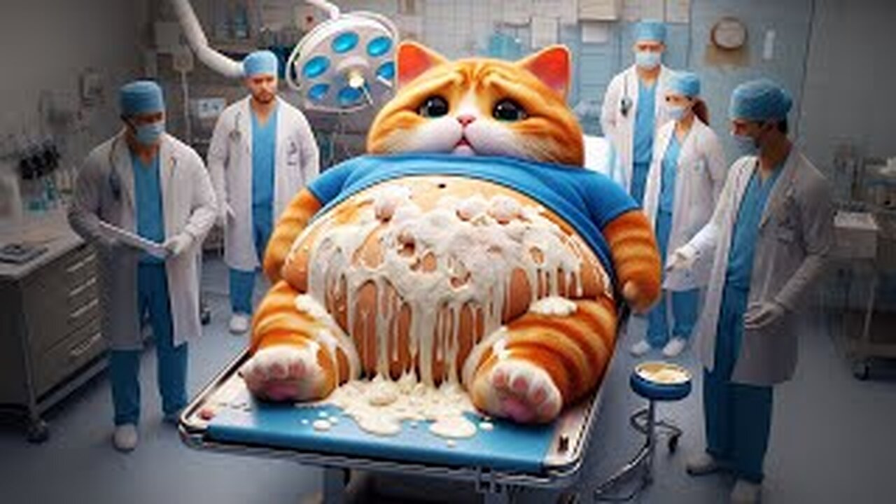 Cat ate too much Ice Cream! 😿 🍧 #ai #cat #aicat