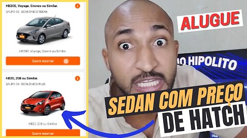 Dessa VOCÊ Não Sabia! ALUGUE UM CARRO SEDAN E PAGUE PREÇO DE HATCH Uber, 99pop, Indriver