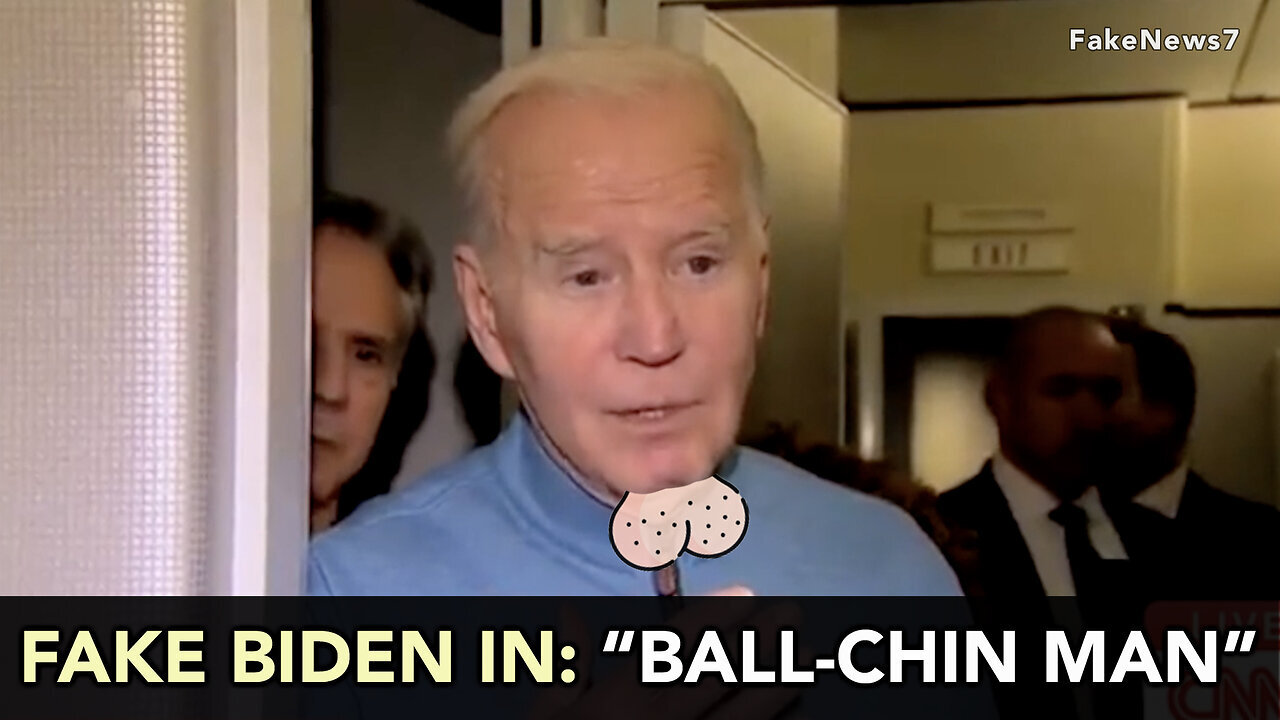 Fake Biden in - Ball Chin Man by @FakeNews7