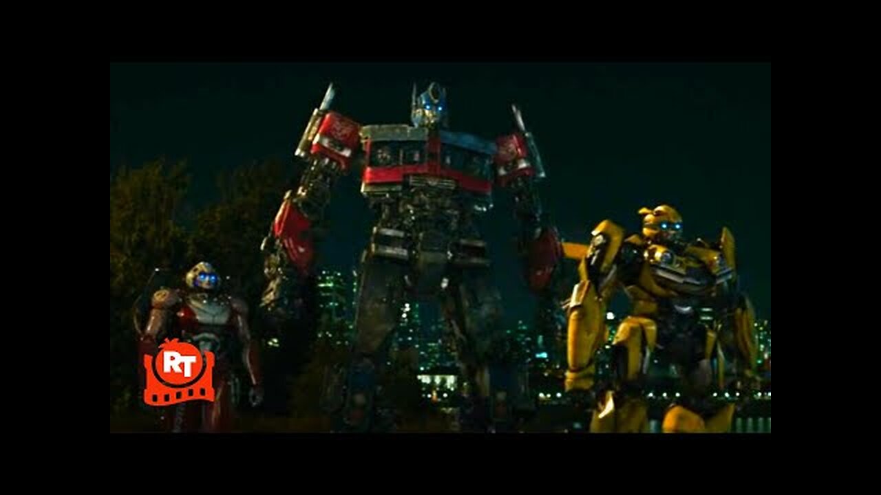 Transformers: Rise of the Beasts (2023) - Optimus Fights Scourge Scene | Movieclips