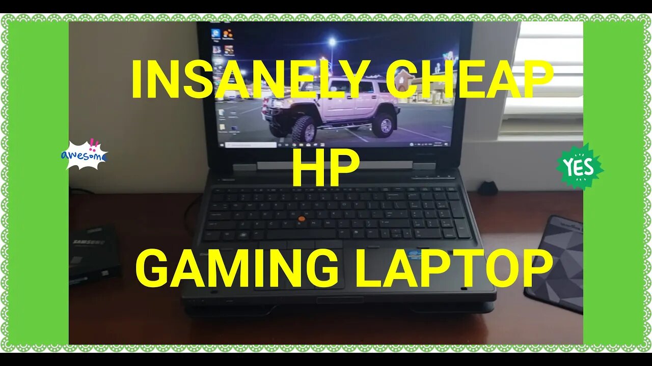 This Budget $75 Gaming Laptop rocks fortnite, Beam NG and Mudrunners HP Elitebook 8570w