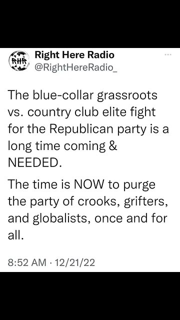 🥊 The Time Is NOW For A Blue Collar Takeover Of The Grand Old Party!