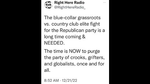 🥊 The Time Is NOW For A Blue Collar Takeover Of The Grand Old Party!