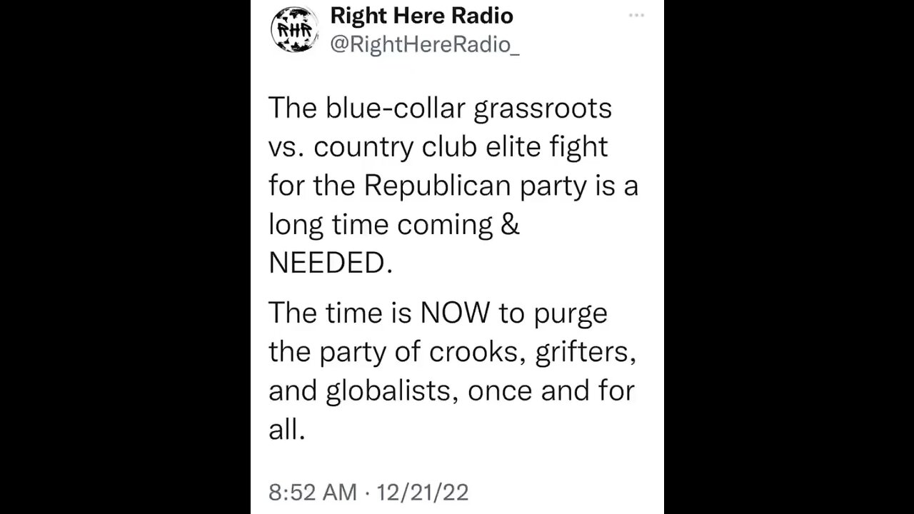 🥊 The Time Is NOW For A Blue Collar Takeover Of The Grand Old Party!