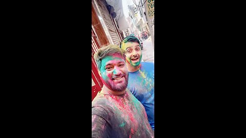 Holi masti indian street