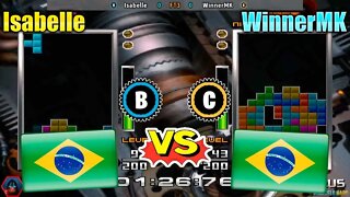 Tetris the Absolute The Grand Master 2 PLUS (Isabelle Vs. WinnerMK) [Brazil Vs. Brazil]