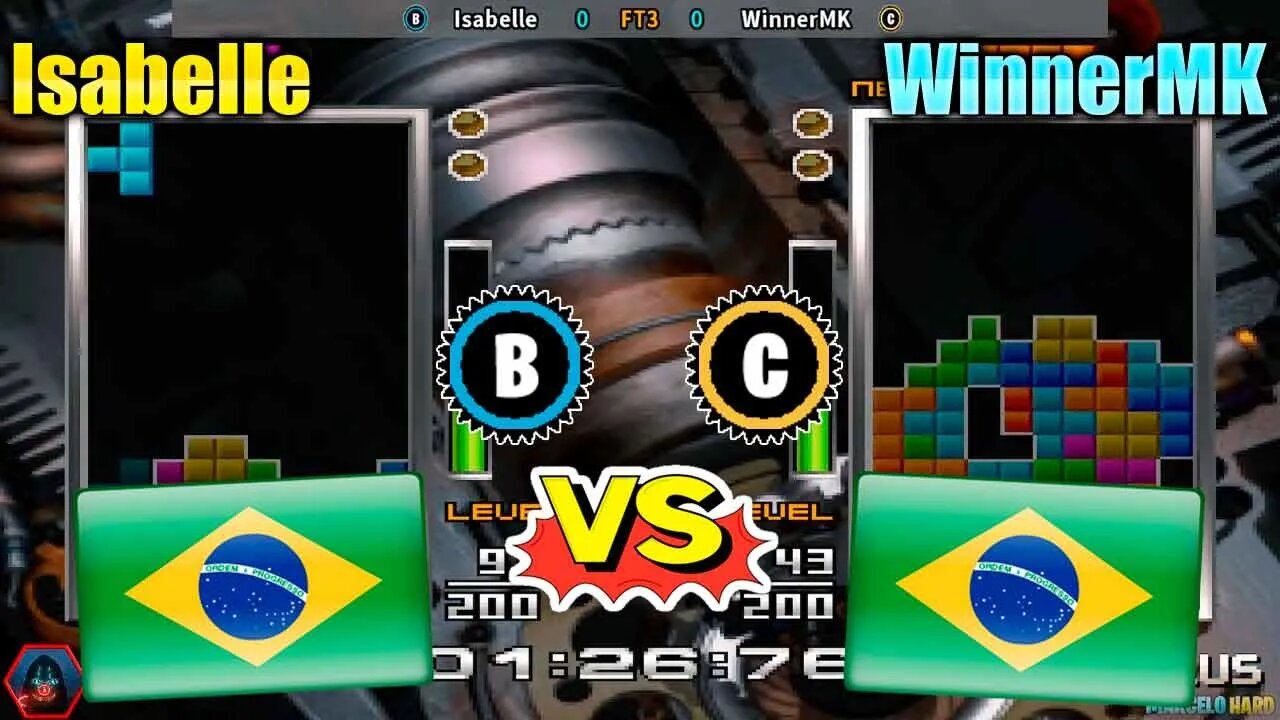 Tetris the Absolute The Grand Master 2 PLUS (Isabelle Vs. WinnerMK) [Brazil Vs. Brazil]
