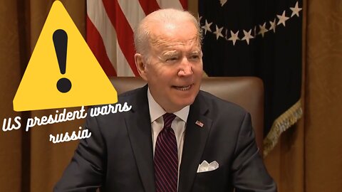 US president: Russia will pay a heavy price if it attacks Ukraine | video trending now - 2022