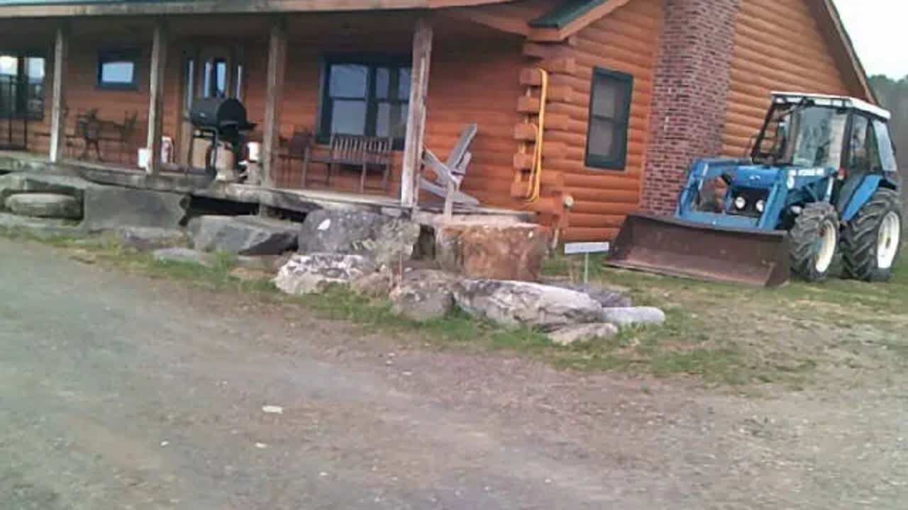 BIG ROCKS bordering Front Porch from Hedgerows. Other HUGE ROCKS on Farm are NOT movable... I tried!