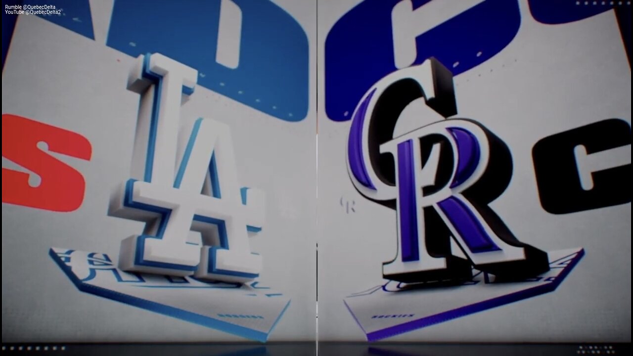 Dodgers @ Rockies. Game 2. MLB the Show 24.