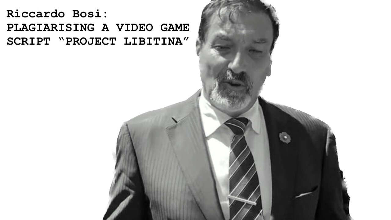 RICCARDO BOSI PLAGIARISM CONTINUES -- More "Project Libitina" Lies