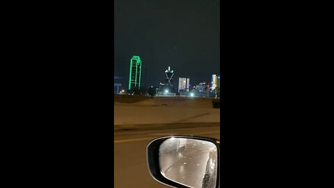 RIDING THROUGH DALLAS TEXAS HIGHWAYS. BEAUTIFUL VIEWS AT NIGHT OF THE CITY!!!!!!!!!