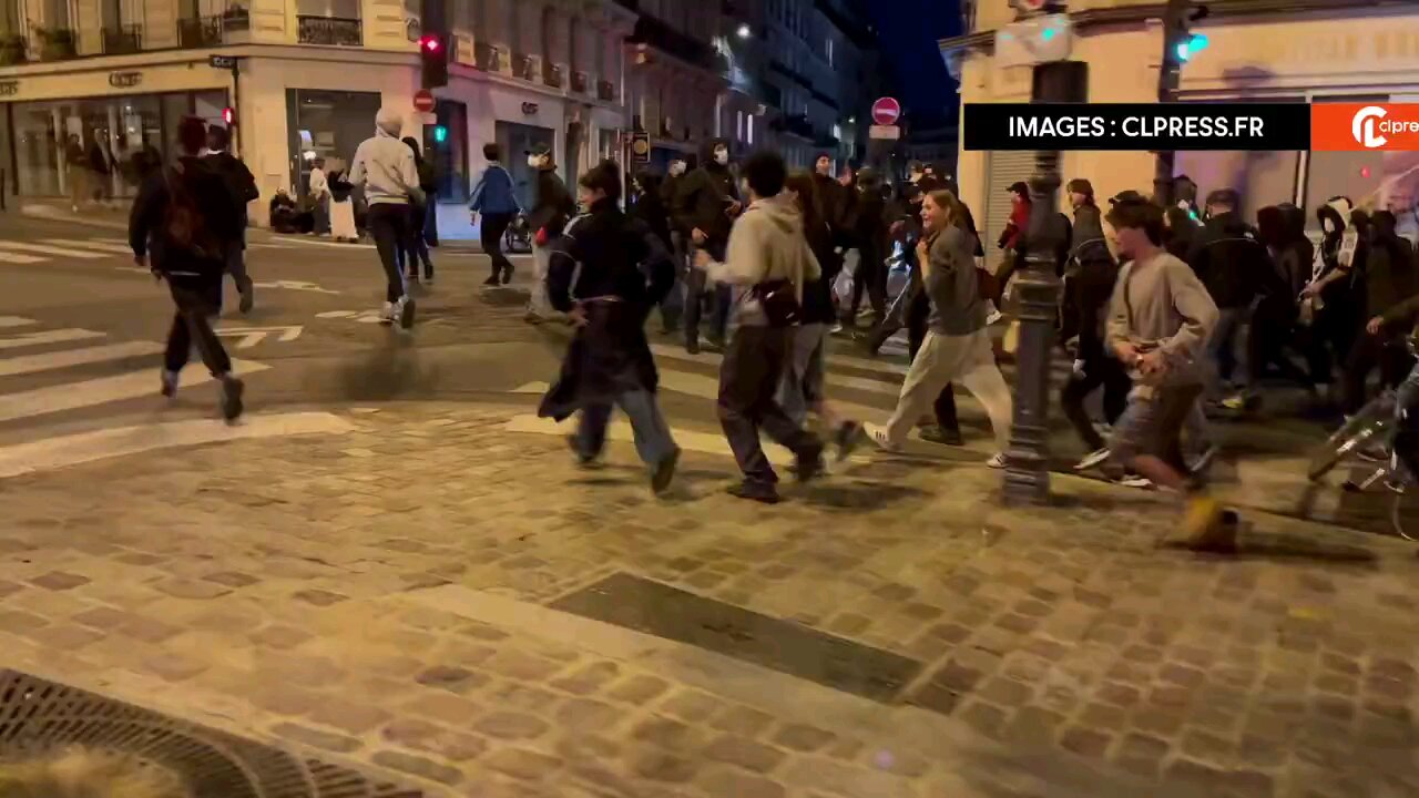 CHAOS in France: Far-left radicals are rioting in Paris over the "far-right" landslide.