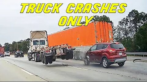 BEST OF SEMI-TRUCK CRASHES | Road Rage, Hit and run, Brake checks | COMPILATION 2024