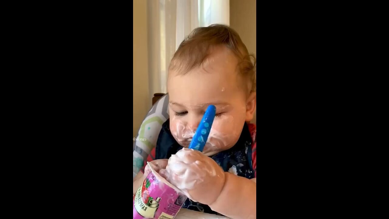 When food is life - baby eating video