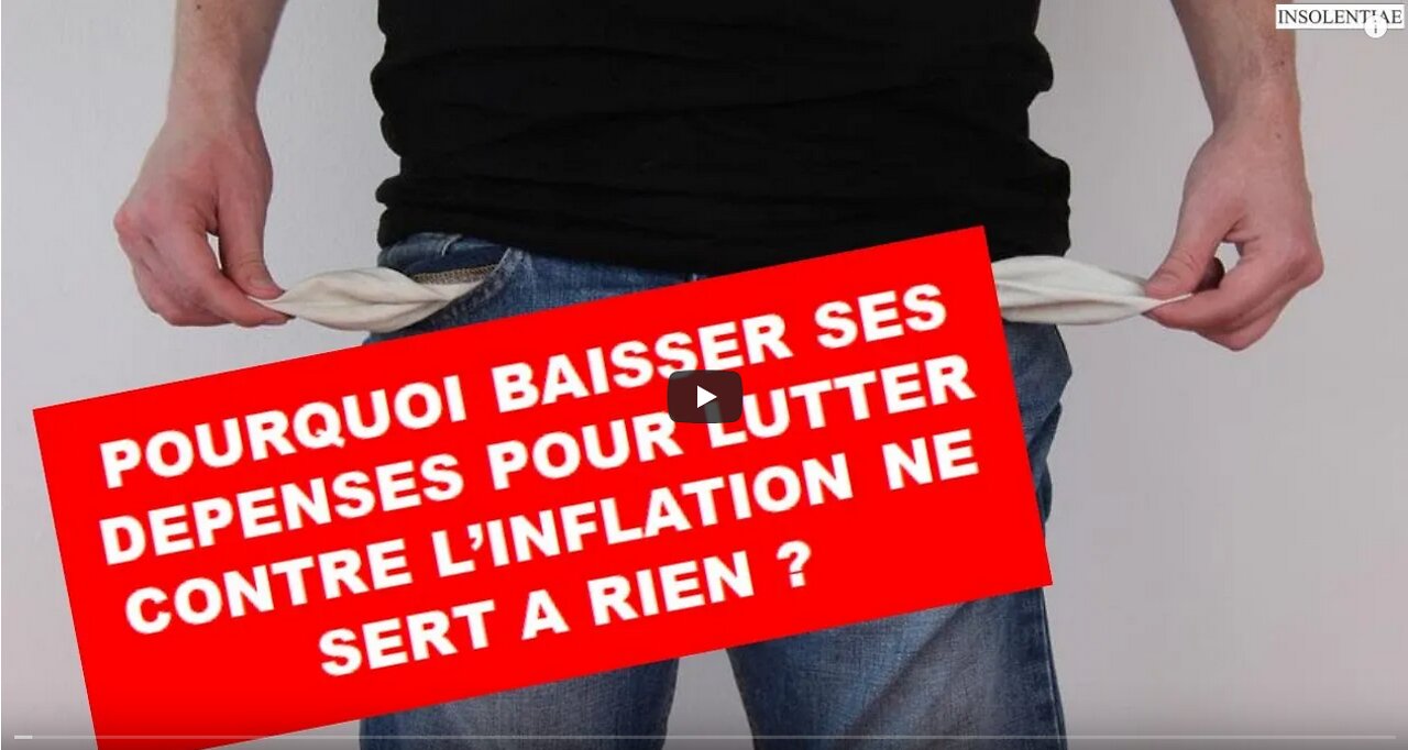 INFLATION! Pourquoi réduire vos dépenses ne sert à rien