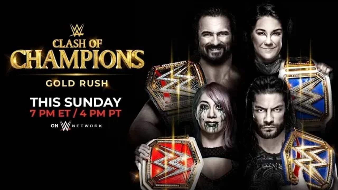 WWE CLASH OF CHAMPIONS GOLD RUSH 2020 : GET HYPED