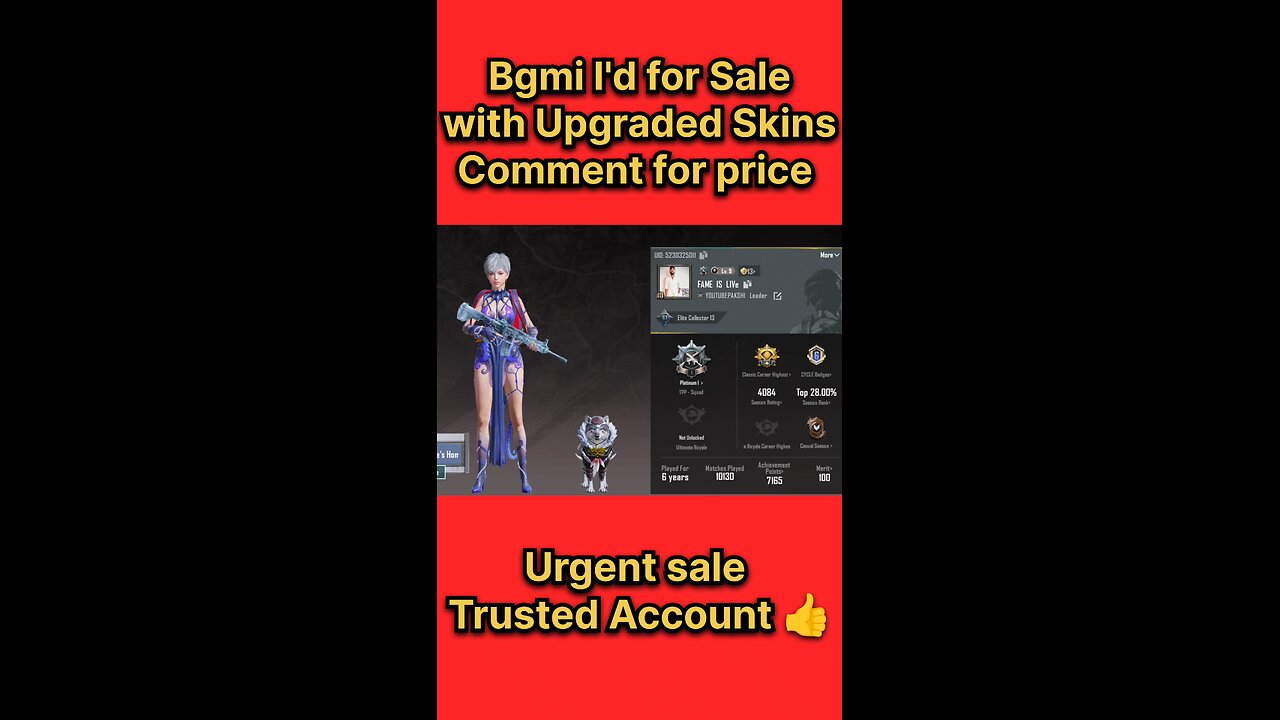 BGMI 🆔 for Sale